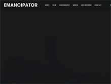 Tablet Screenshot of emancipatormusic.com